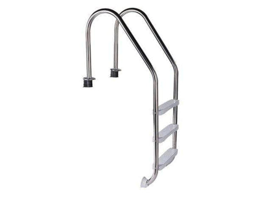 db-deals24 Azuro Edelstahl Poolleiter 3-Stufen, Einbauleiter