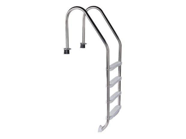 db-deals24 Azuro Edelstahl Poolleiter 4-Stufen, Einbauleiter