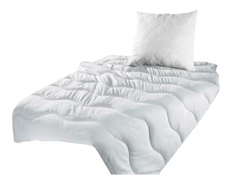 db-deals24 Betten-Set, Decke 135x200 cm, Kissen 80x80 cm