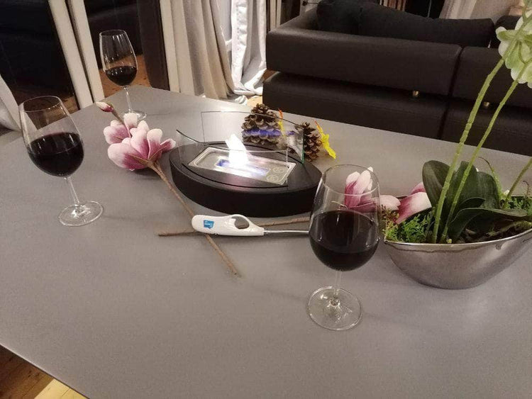 db-deals24 Ethanol Tisch Kamin Wave Black