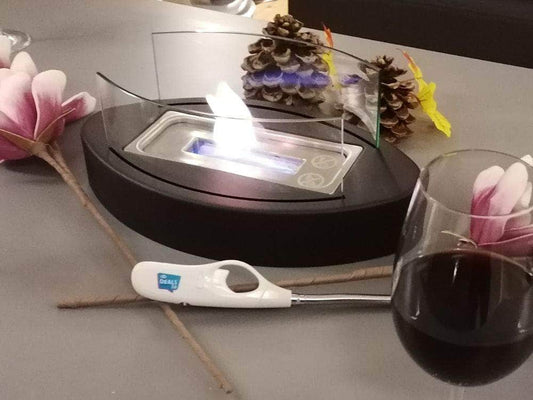 db-deals24 Ethanol Tisch Kamin Wave Black