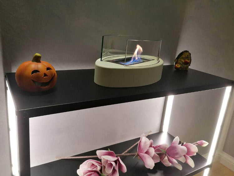 db-deals24 Ethanol Tisch Kamin Wave White