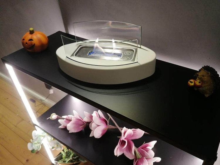 db-deals24 Ethanol Tisch Kamin Wave White