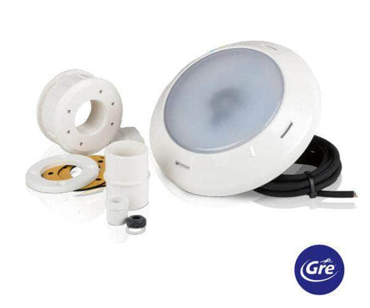 db-deals24 GRE Weißer LED-Projektor für Einbaubecken / Holzpools Poolbeleuchtung