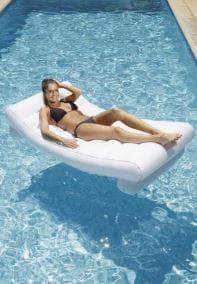 db-deals24 Interline Schwimmender Lounger, Liegebett aufblasbar