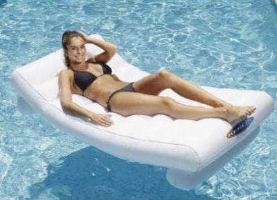 db-deals24 Interline Schwimmender Lounger, Liegebett aufblasbar