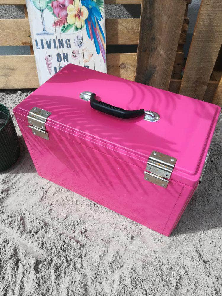 db-deals24 Kühlbox Retro Kühlbox Toolbox, Pink - Magenta