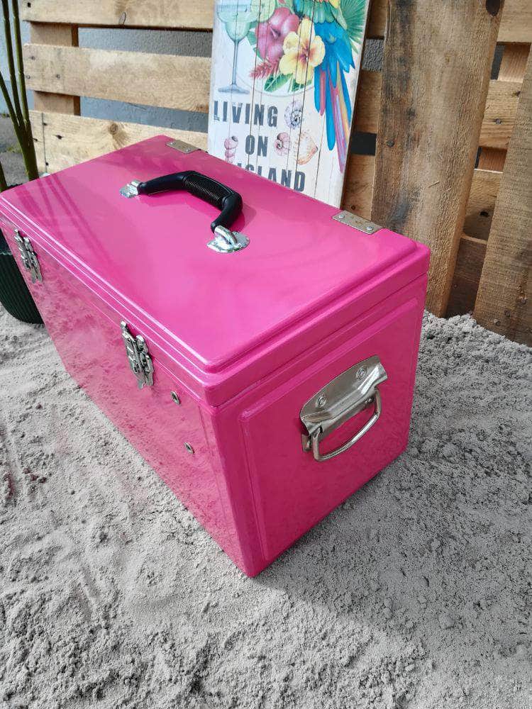 db-deals24 Kühlbox Retro Kühlbox Toolbox, Pink - Magenta