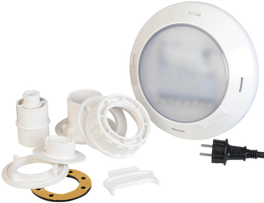 db-deals24 LED Poollampe PLWPB Weiss Poolleuchte für Holzpools & Compsite WPC Pools