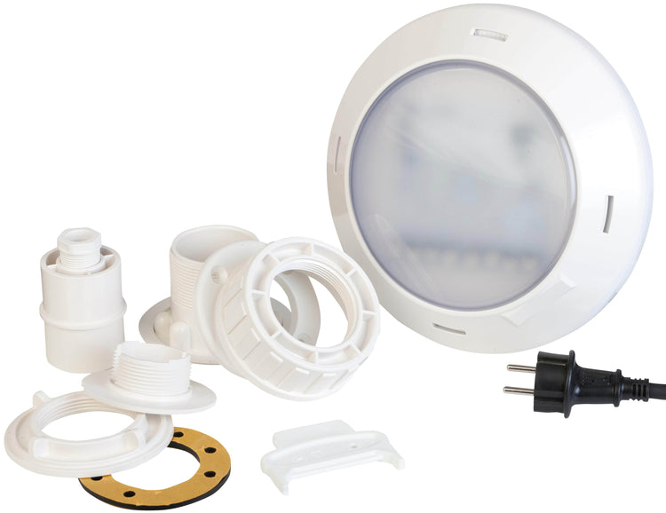 db-deals24 LED Poollampe PLWPB Weiss Poolleuchte für Holzpools & Compsite WPC Pools