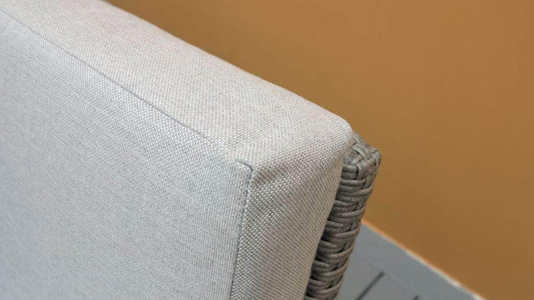 db-deals24 Rattan Sitzgarnitur Cube, 6 Personen, Grau/Hellgrau