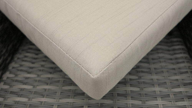 db-deals24 Rattan Sitzgarnitur Cube, 6 Personen, Mixgrau/Haferflocke