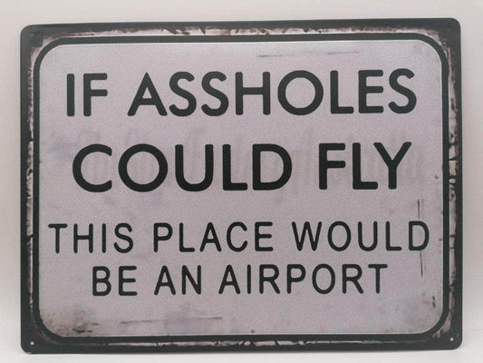 db-deals24 Retro Schild Assholes