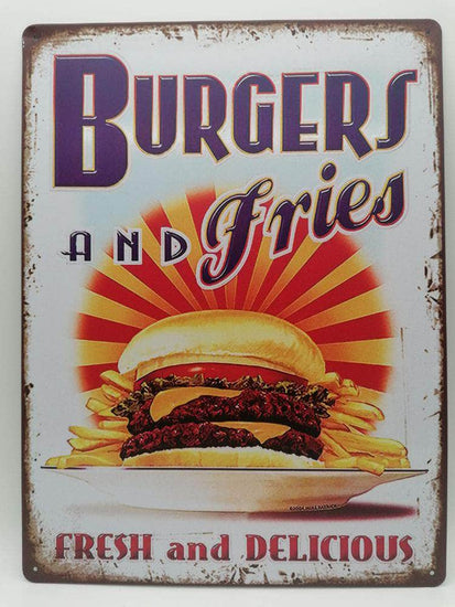 db-deals24 Retro Schild Burger