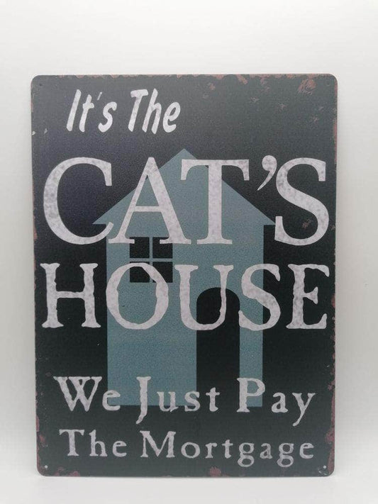 db-deals24 Retro Schild Cats House