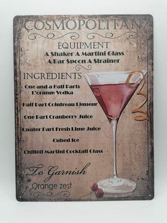 db-deals24 Retro Schild "Classic" Cosmopolitan