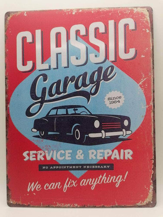 db-deals24 Retro Schild Classic Garage