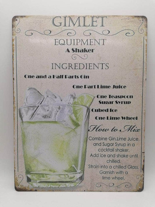 db-deals24 Retro Schild "Classic" Gimlet