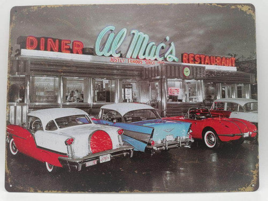 db-deals24 Retro Schild Diner Al Mac´s
