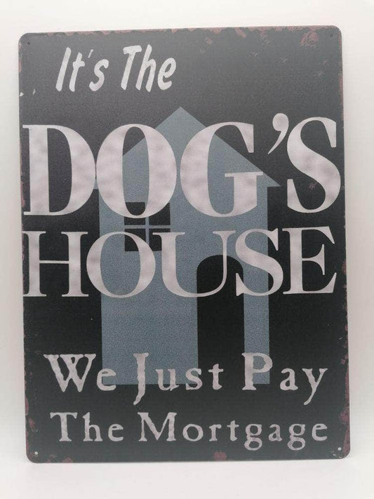db-deals24 Retro Schild Dogs House