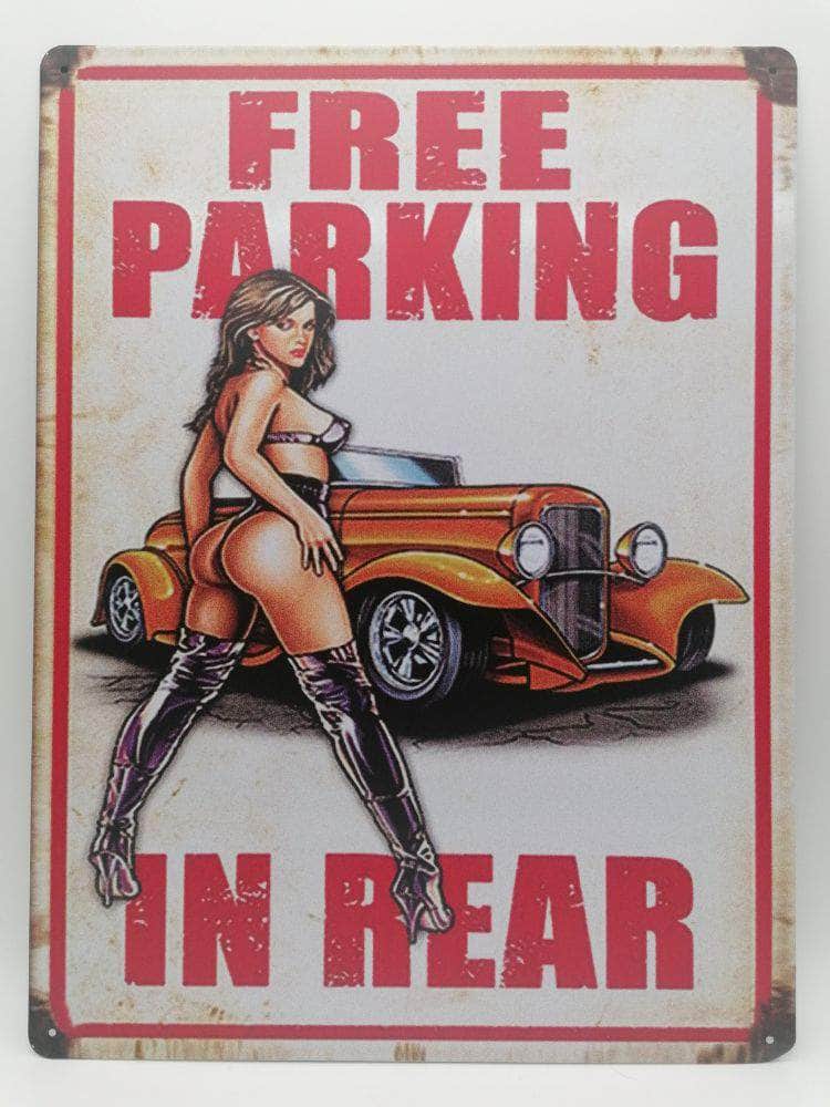db-deals24 Retro Schild Free Parking