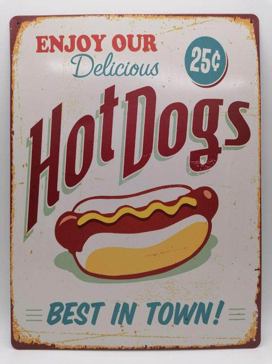 db-deals24 Retro Schild Hot Dog II
