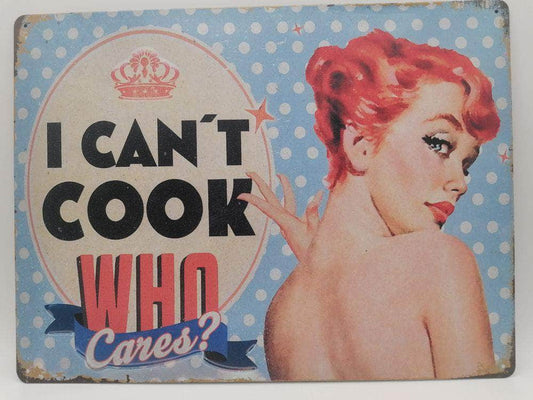 db-deals24 Retro Schild I Can´t Cook