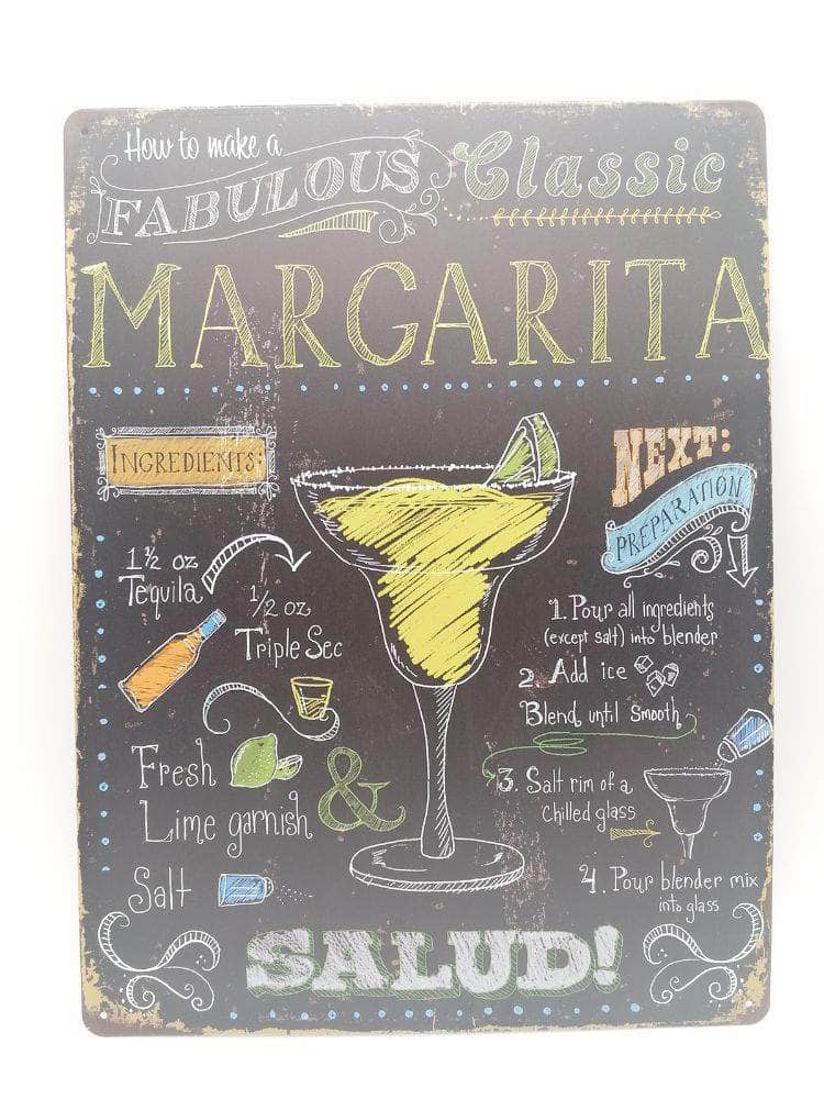 db-deals24 Retro Schild Kreide Margarita
