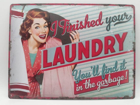 db-deals24 Retro Schild Laundry