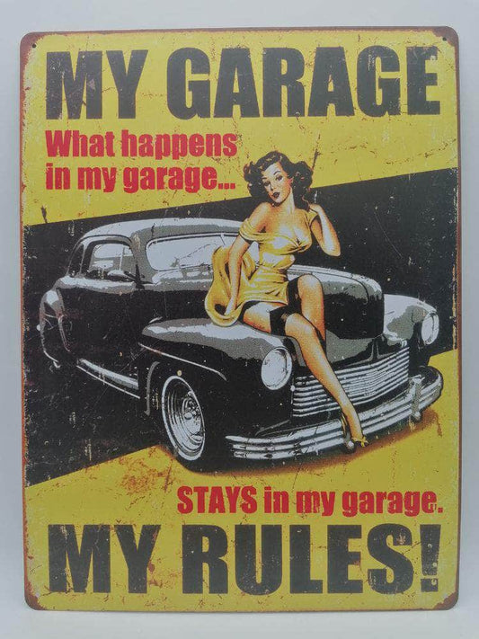 db-deals24 Retro Schild My Garage