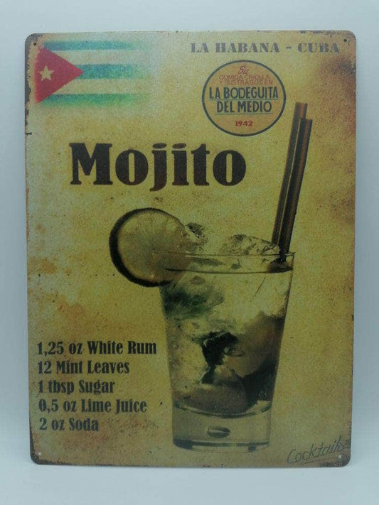 db-deals24 Retro Schild "Old" Mojito