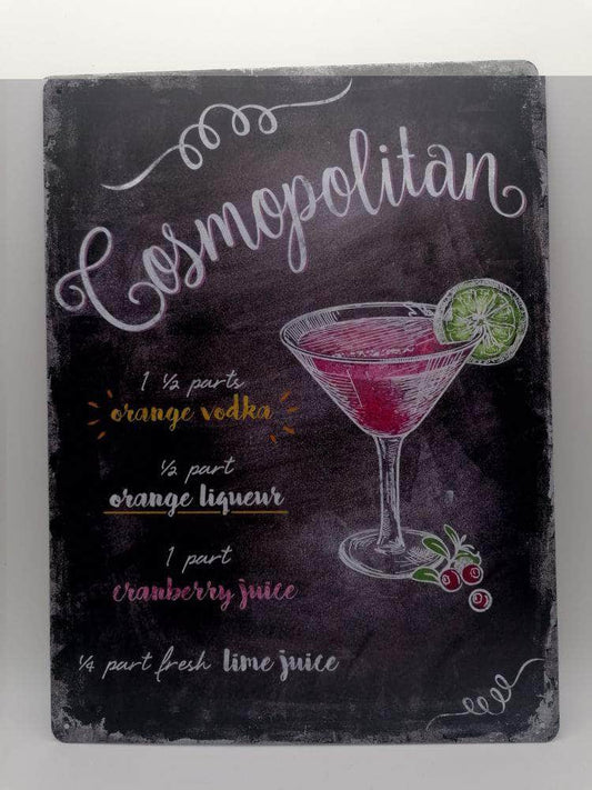 db-deals24 Retro Schild schwarz Cosmopolitan