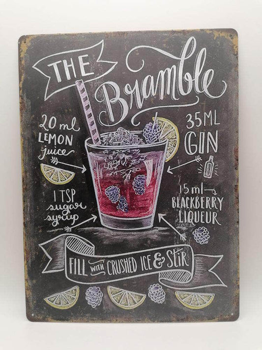 db-deals24 Retro Schild schwarz The Bramble