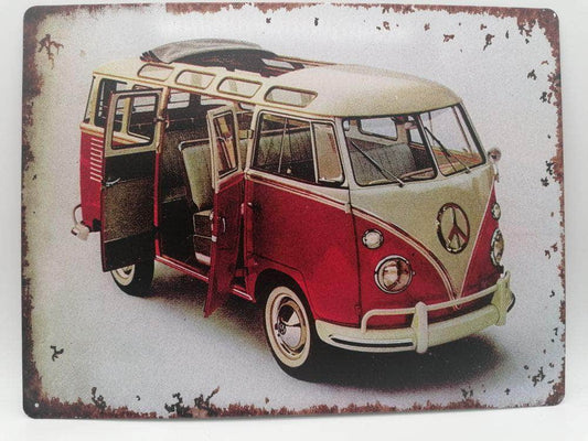 db-deals24 Retro Schild VW T1 Open Door