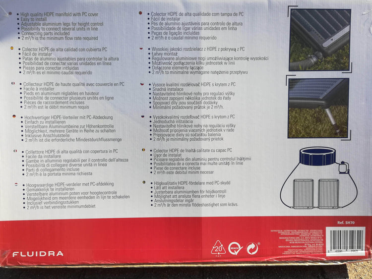 db-deals24 Solarpanel SH70, Solar-Wasserheizer für Aufstellpools, Poolheizung