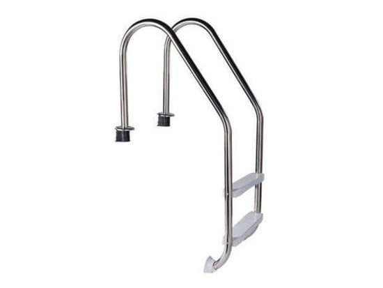 db-deals24 Azuro Edelstahl Poolleiter 2-Stufen, Einbauleiter