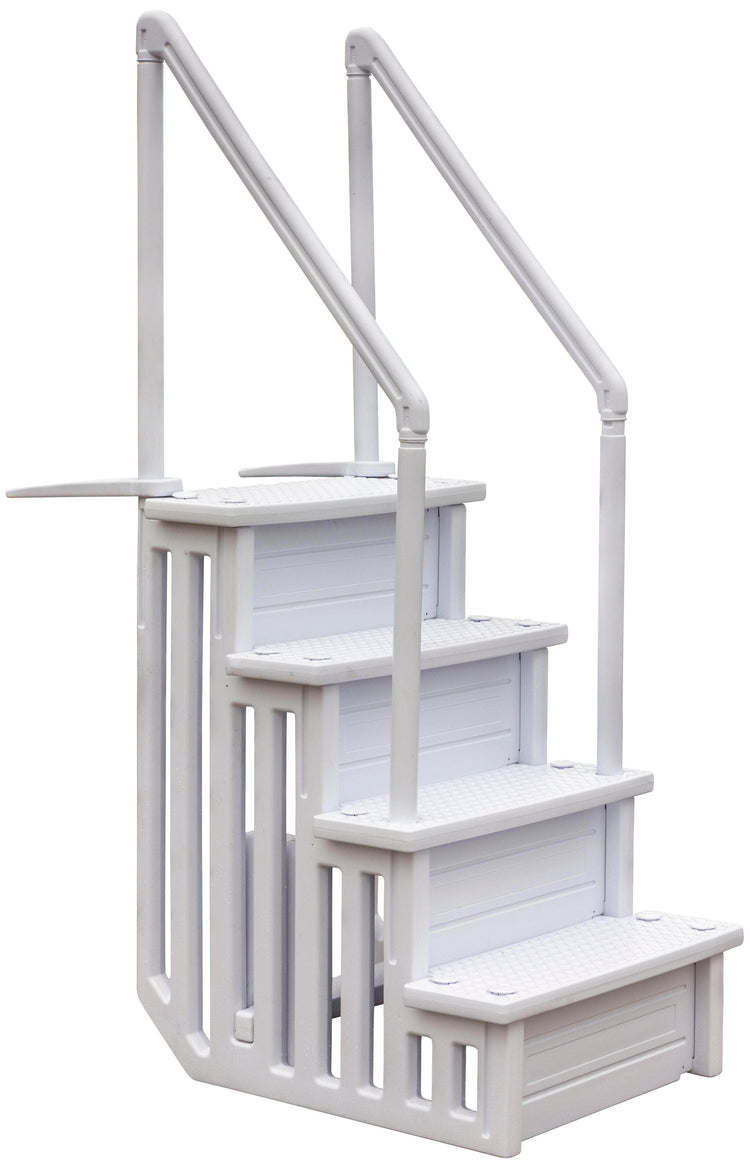 db-deals24 Easy Access Polyethylenleiter 4 Stufen Poolleiter