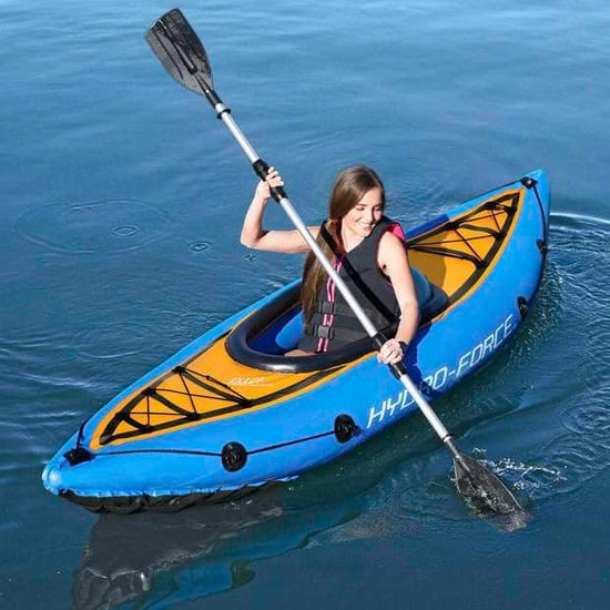 db-deals24 Kajak Cove Champion 275 x 81cm, aufblasbar für 1 Person bis 100 kg