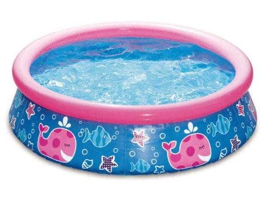 db-deals24 Kinderplanschbecken rosa 152cm, 38 cm hoch