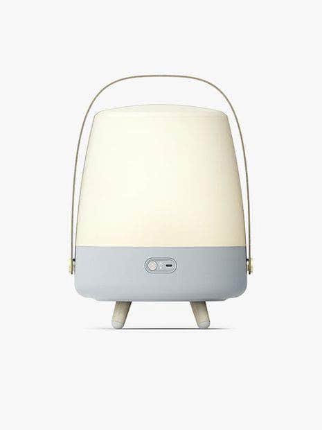 db-deals24 Kooduu Lite-up Play Bluetooth-Lautsprecher LED-Lampe, Box mit LED-Lampe himmelblau