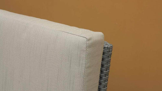 db-deals24 Rattan Sitzgarnitur Cube, 6 Personen Grau/Beige