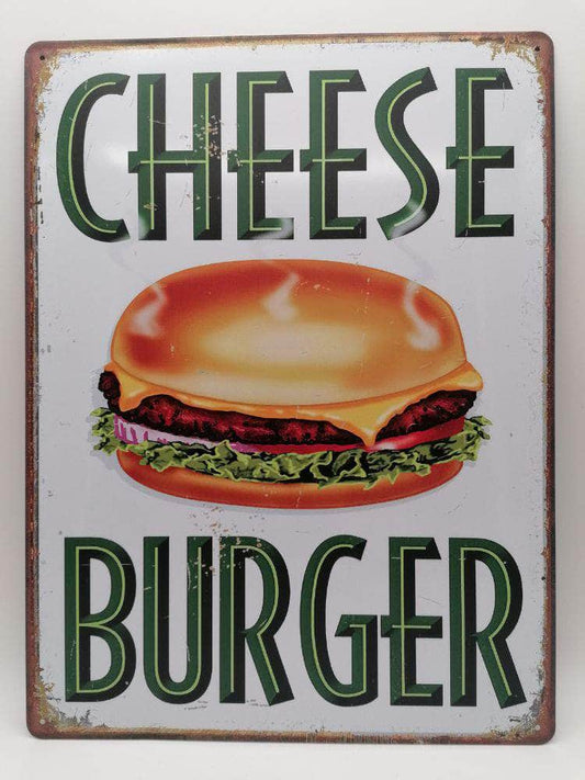 db-deals24 Retro Schild Cheese Burger
