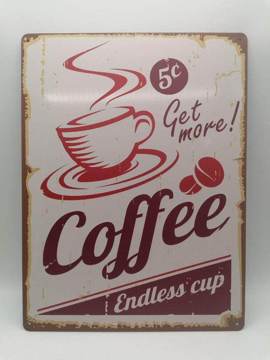 db-deals24 Retro Schild Coffee