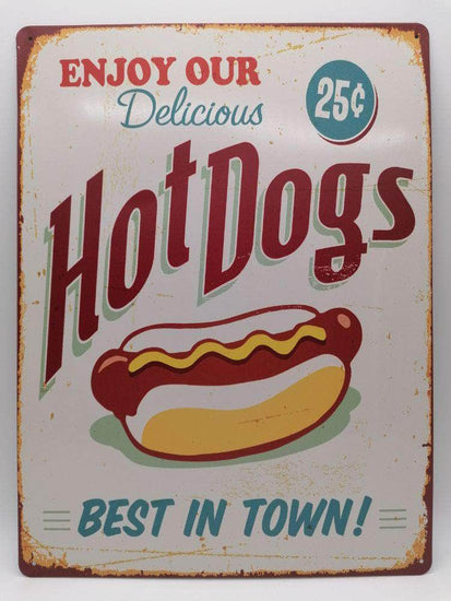 db-deals24 Retro Schild Hot Dog II