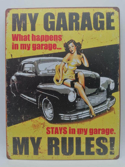 db-deals24 Retro Schild My Garage